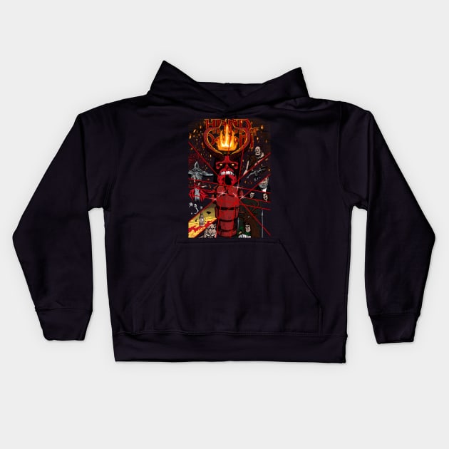 Hand Of Doom Kids Hoodie by MarianoSan